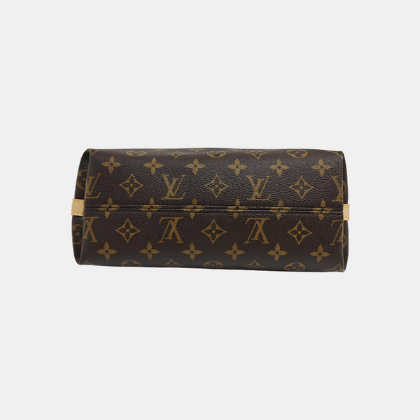 Monogram Coated Canvas Shoulder Bag Brown
