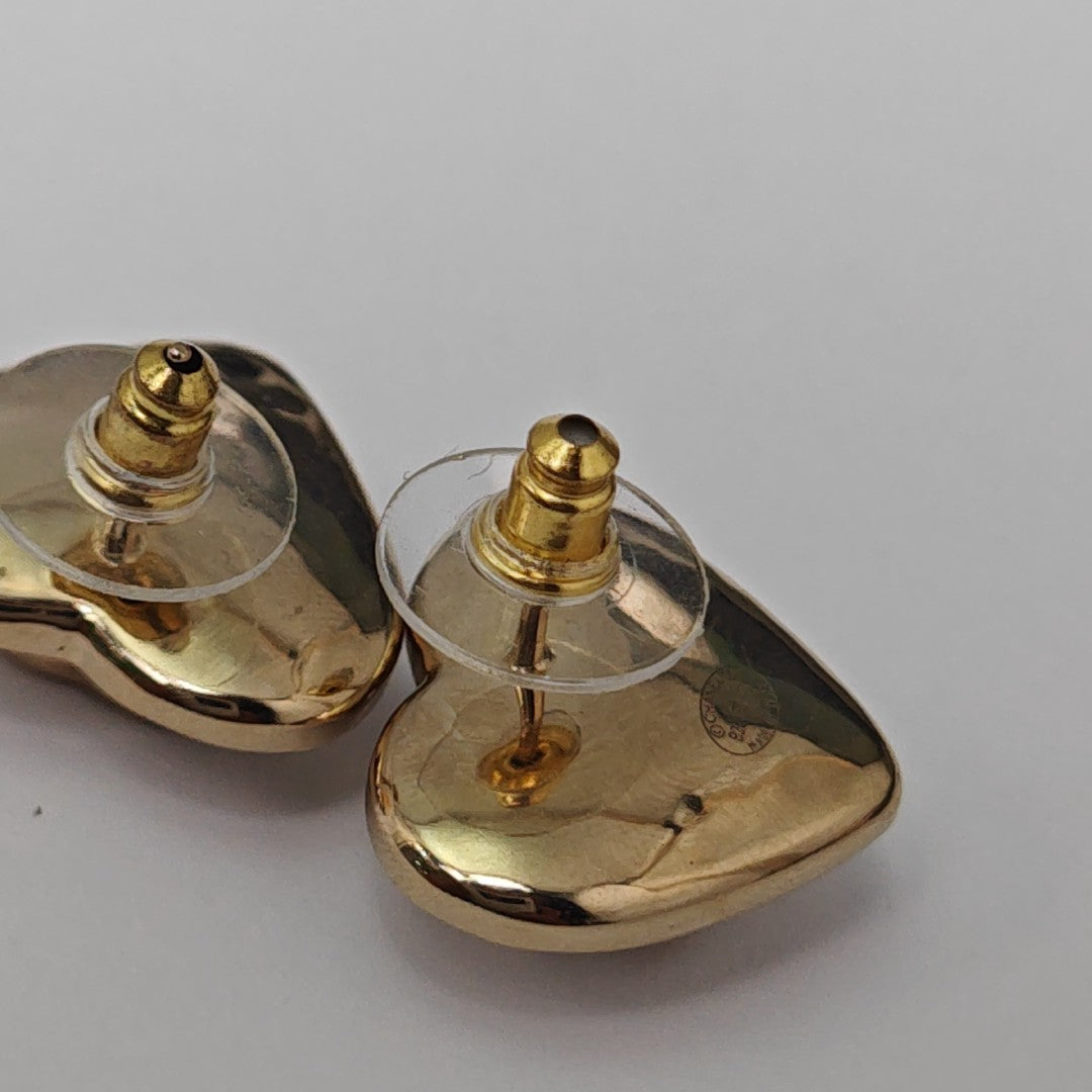 Metal White Stud Earrings