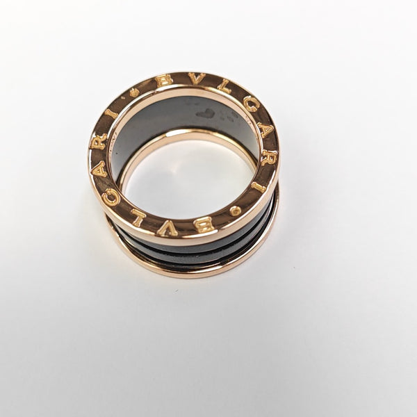 B.ZERO1 18k Rose Gold Ring EU 52