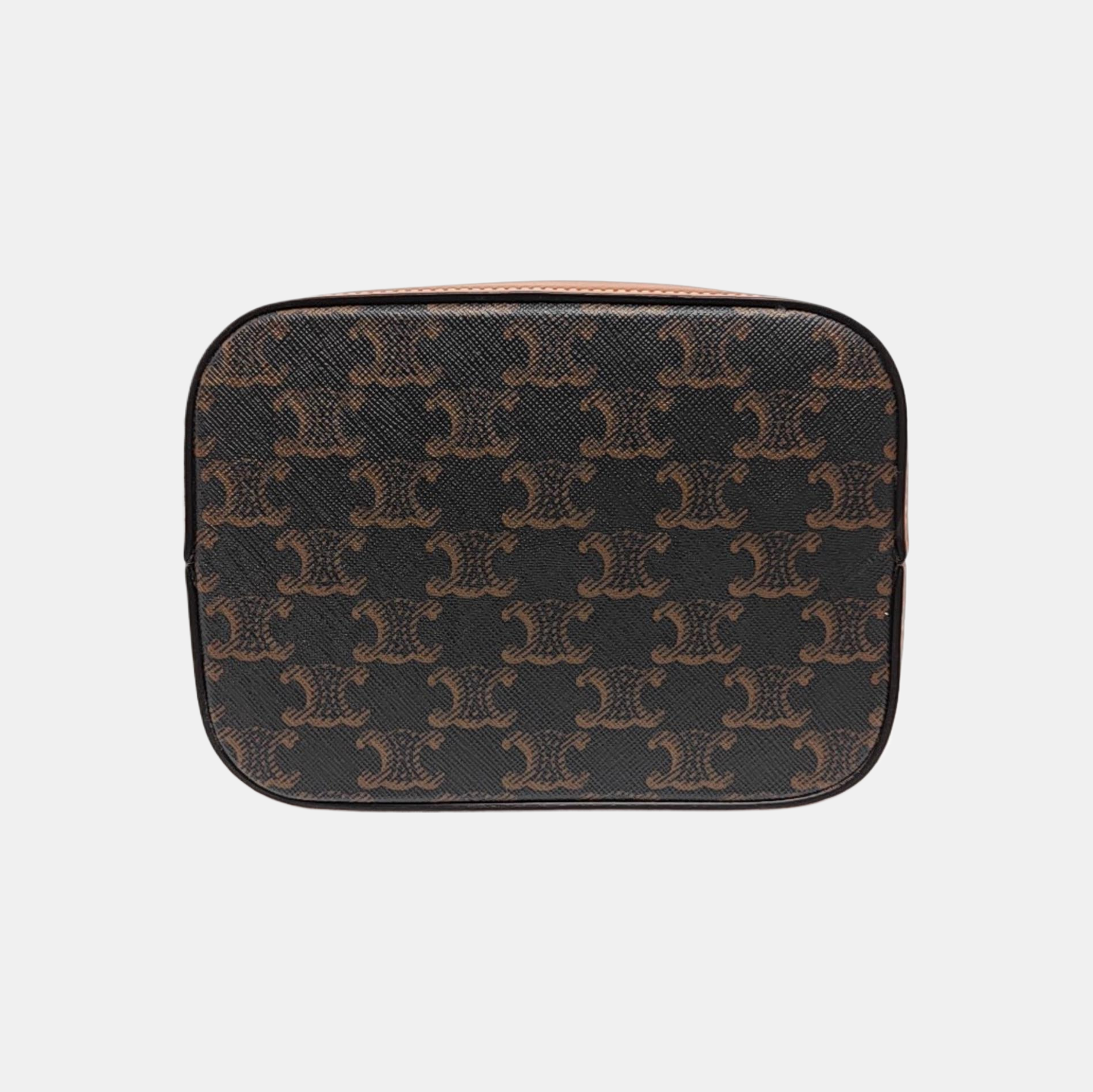 TRIOMPHE CANVAS Small Coated Canvas Brown