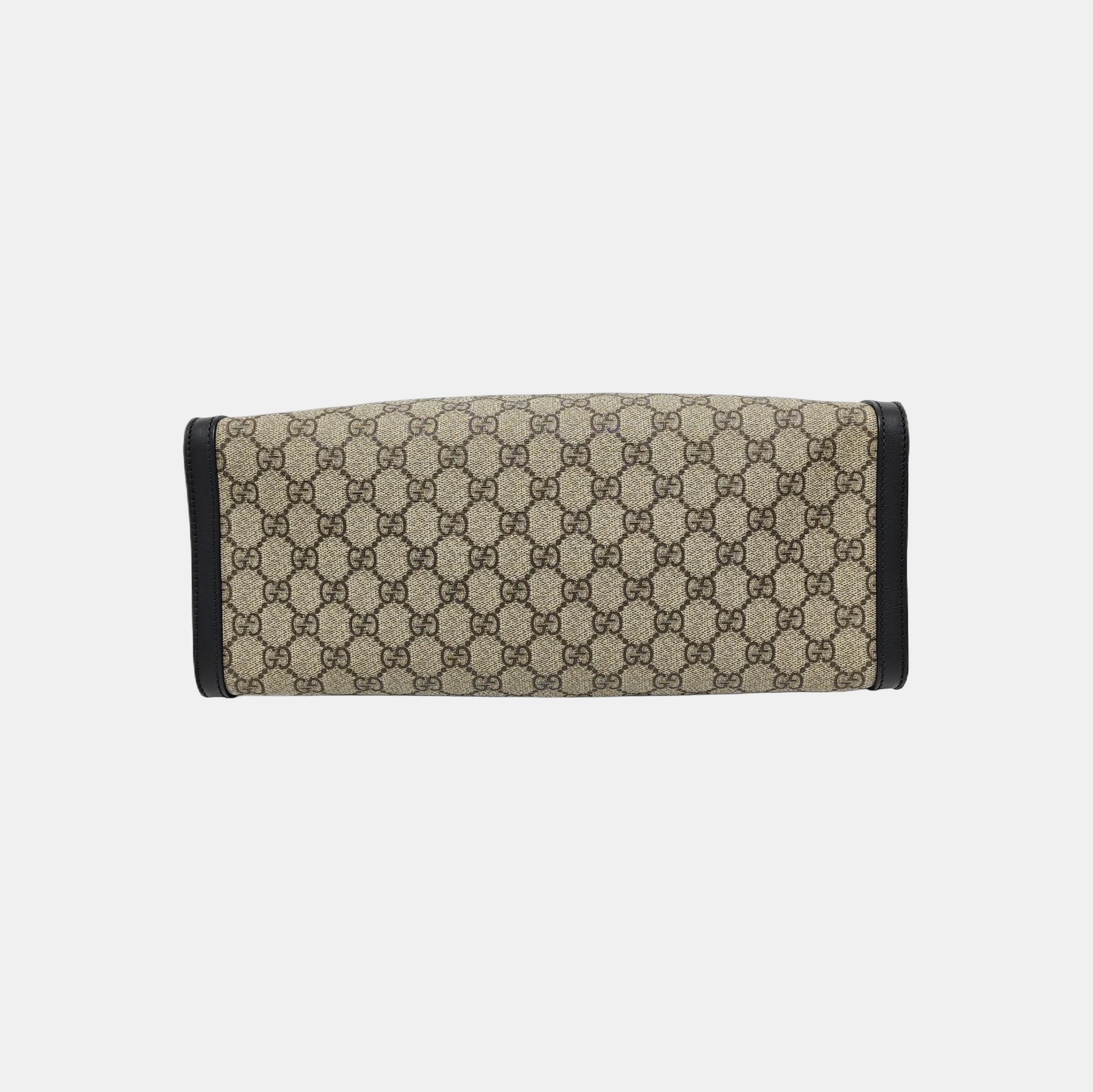 Padlock Medium Monogram Coated Canvas Beige