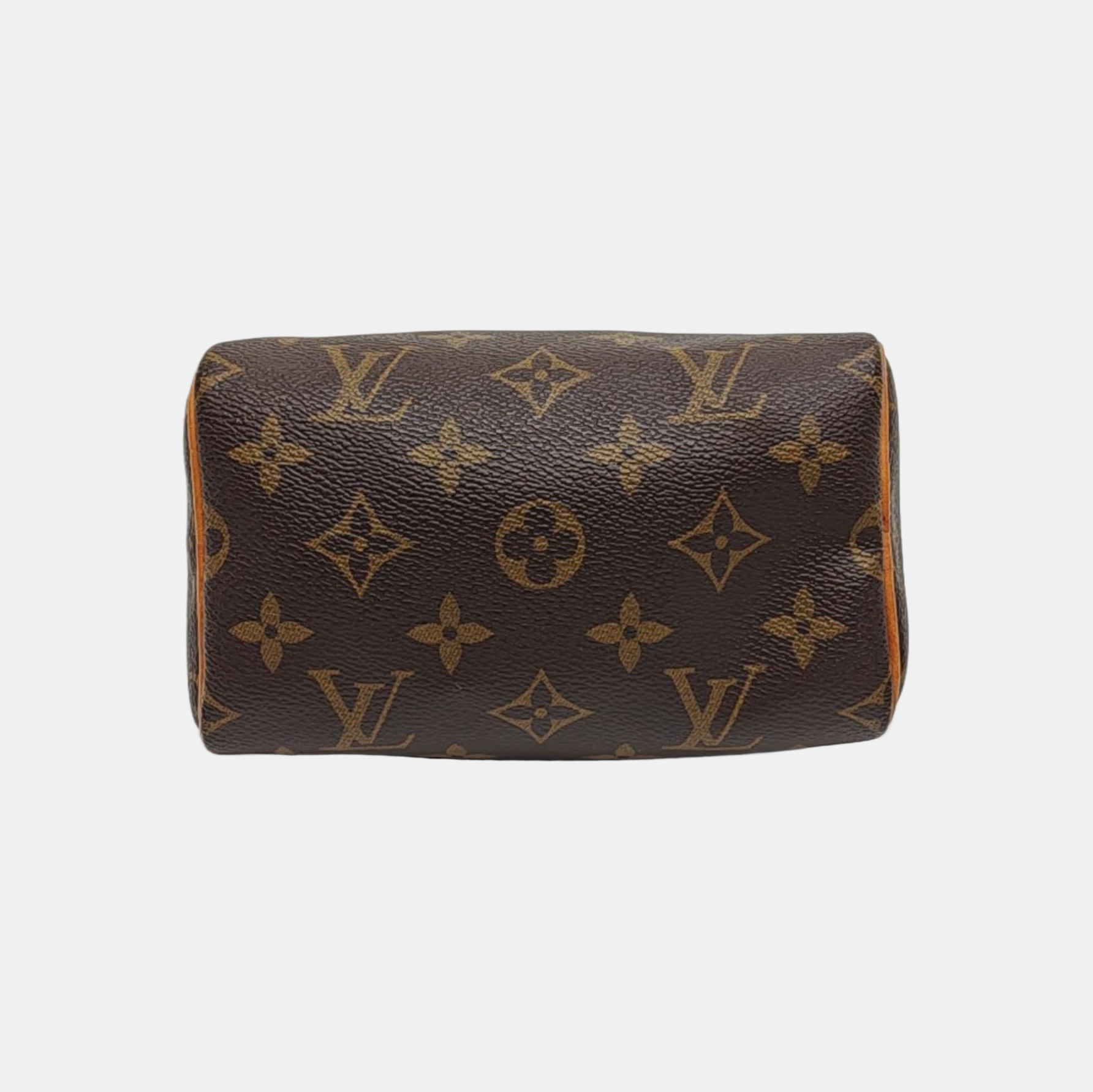 SPEEDY Nano Monogram Coated Canvas Brown