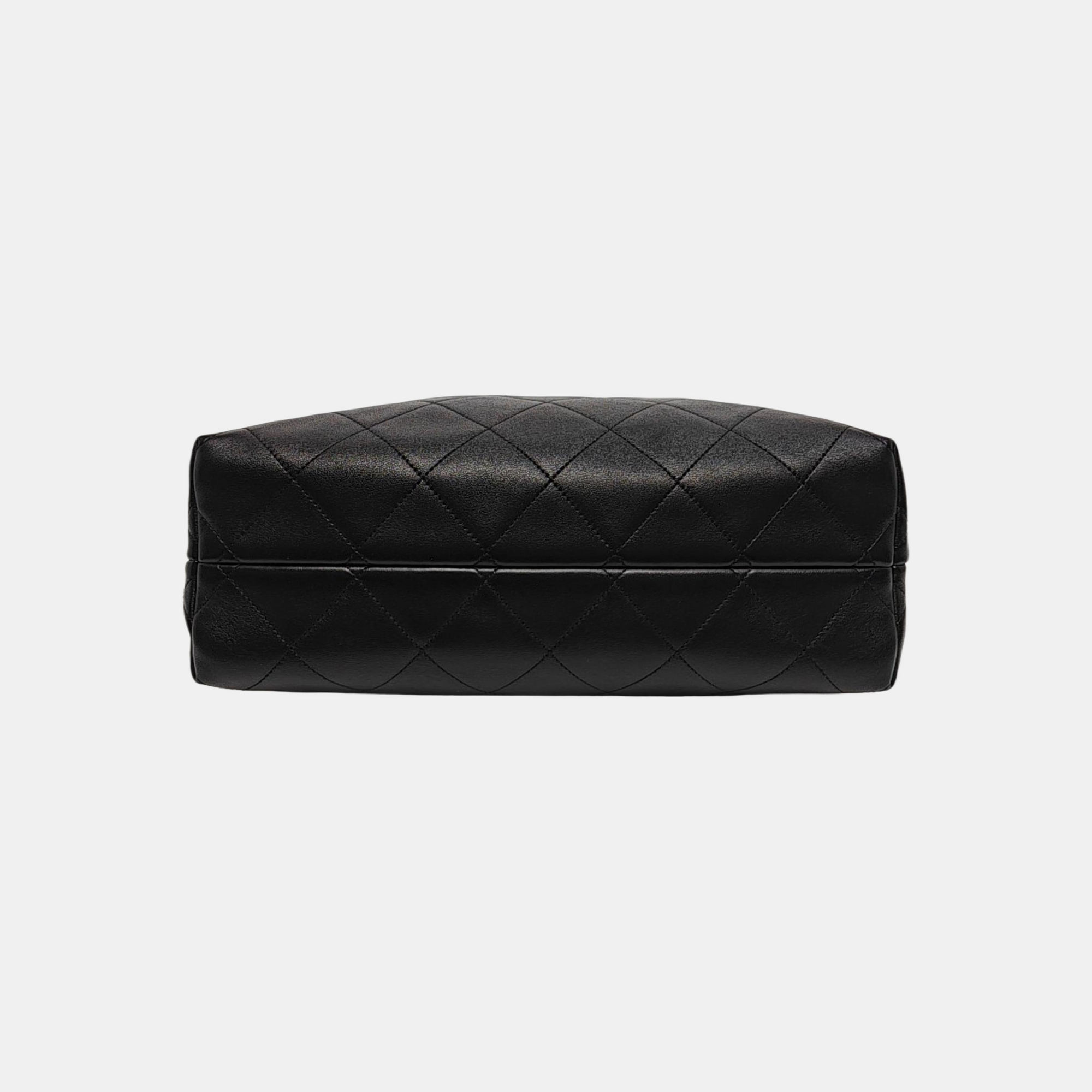 Quilted Suede Small Beige