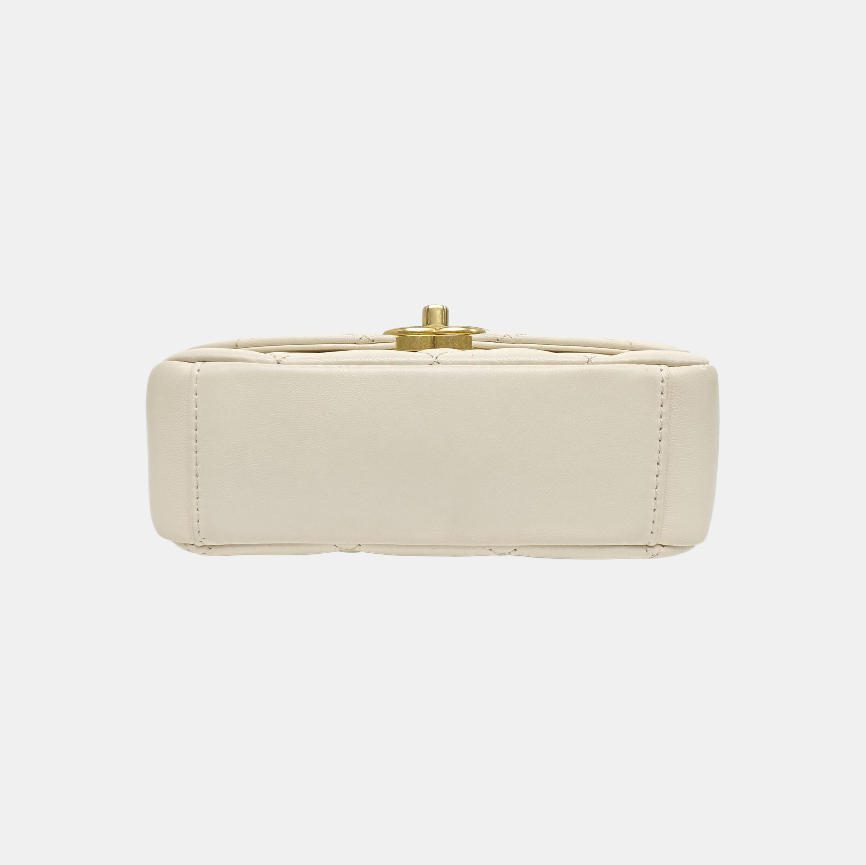 Quilted Calfskin Shoulder Bag White