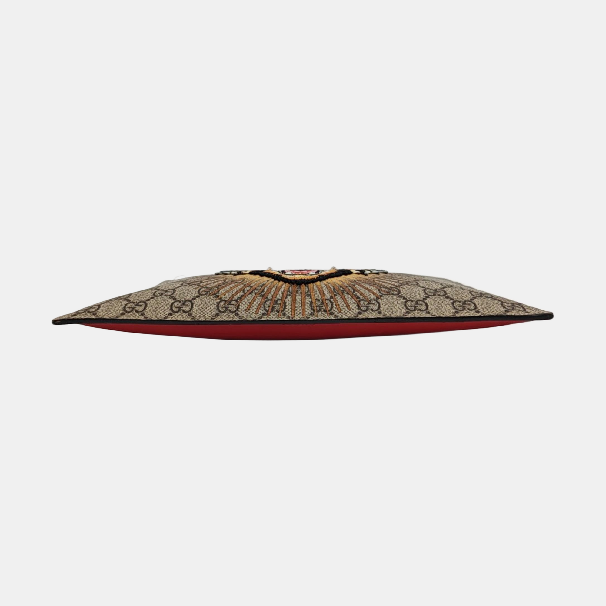 Monogram Canvas Clutch Brown