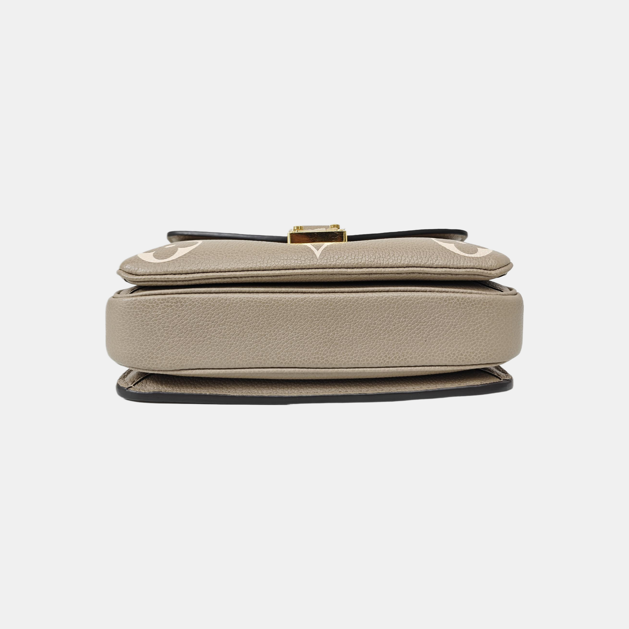 MÉTIS EAST WEST Monogram Calfskin Gray