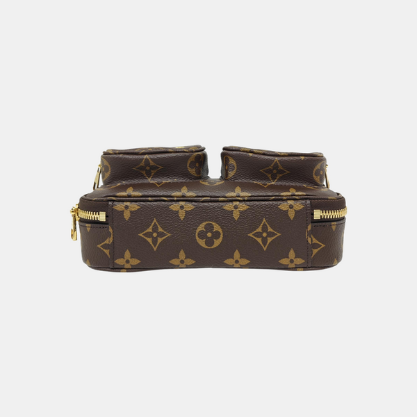 UTILITY Monogram Coated Canvas Brown
