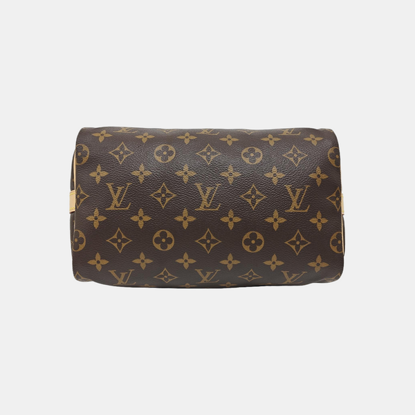 Authenticated pre-owned  SPEEDY 25 Monogram Coated Canvas Brown - Shoulder Bag at Looply