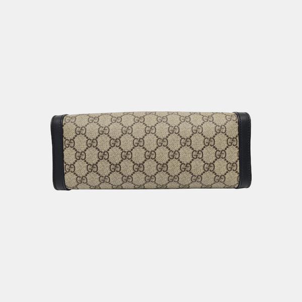 Padlock Small Monogram Coated Canvas Beige