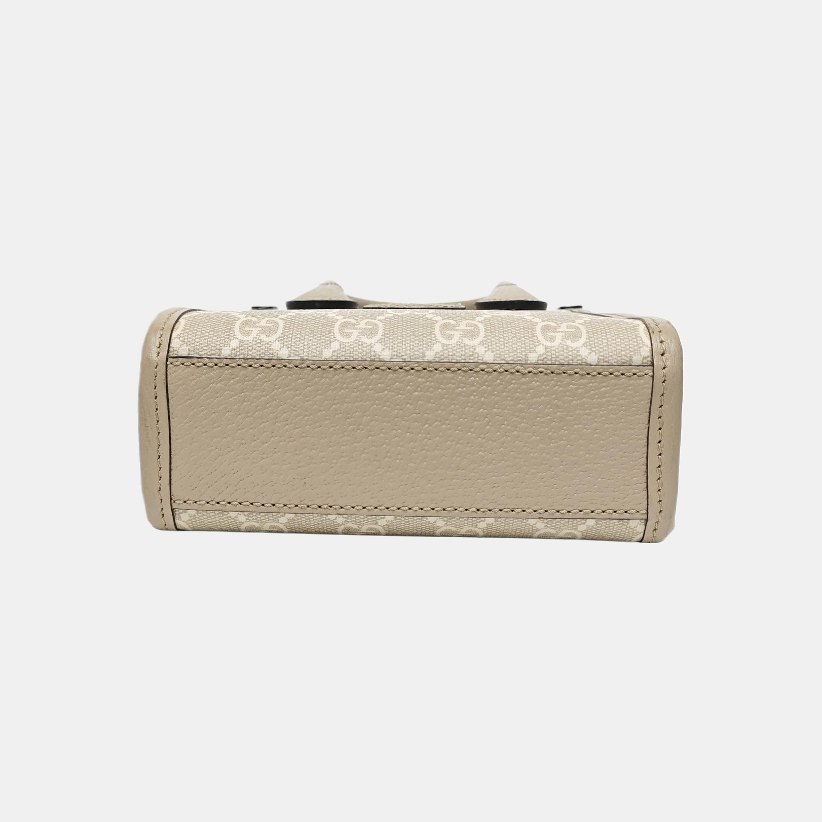Retro Mini Monogram Coated Canvas Beige