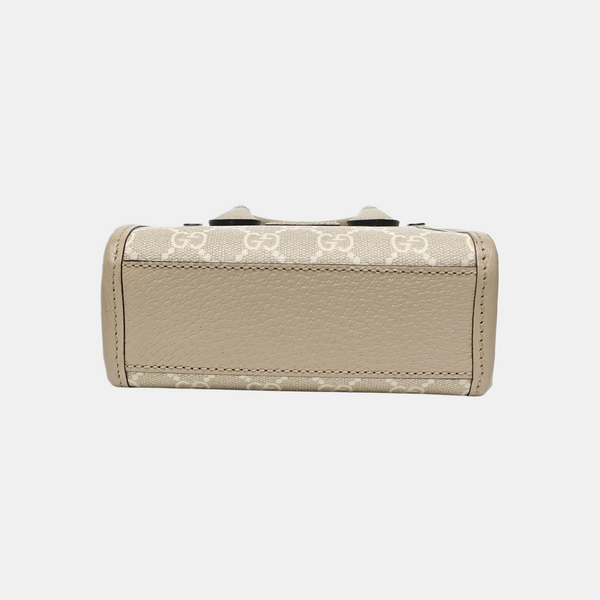Retro Mini Monogram Coated Canvas Beige