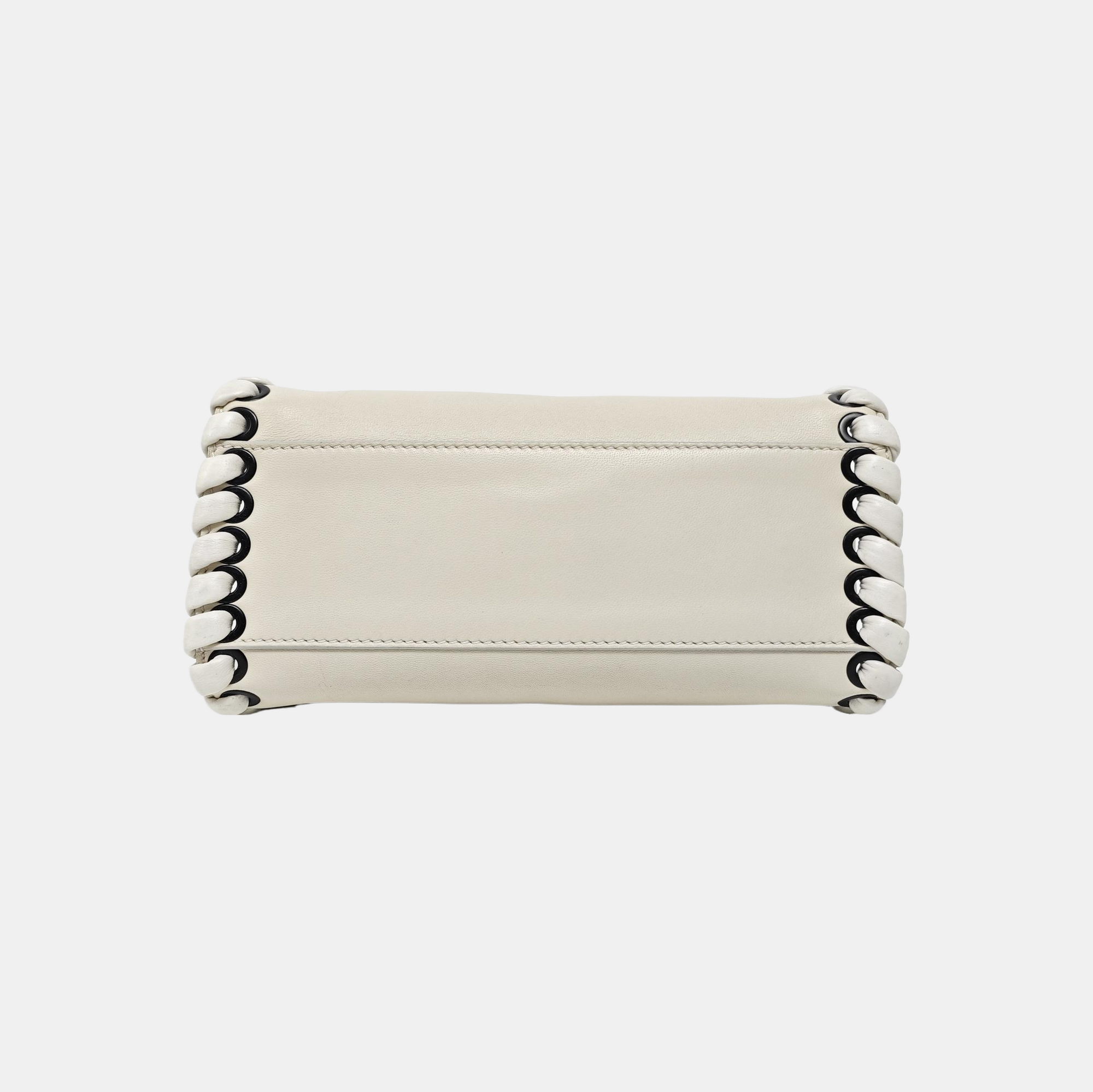 Peekaboo Mini Calfskin White