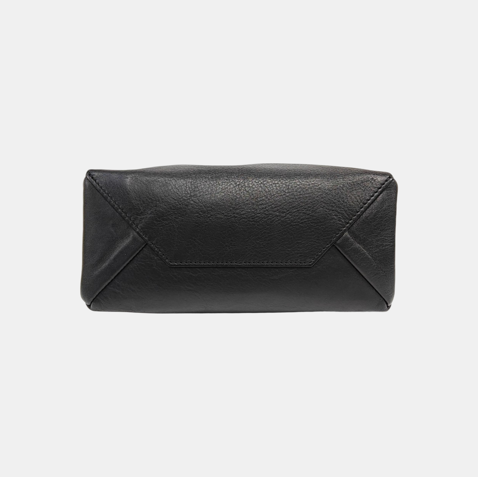 Calfskin Top Handle Bag Black