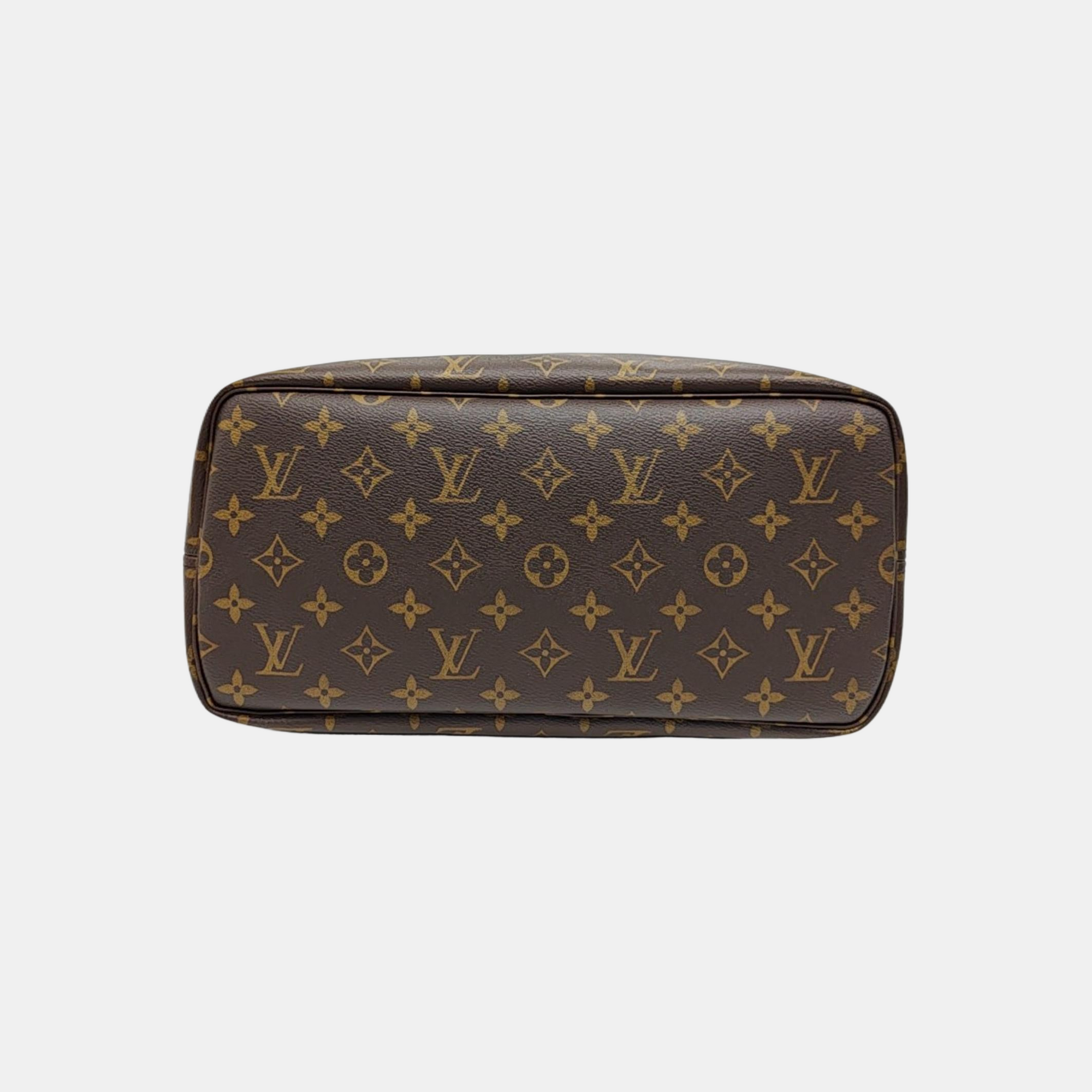 NEVERFULL MM Monogram Coated Canvas Brown