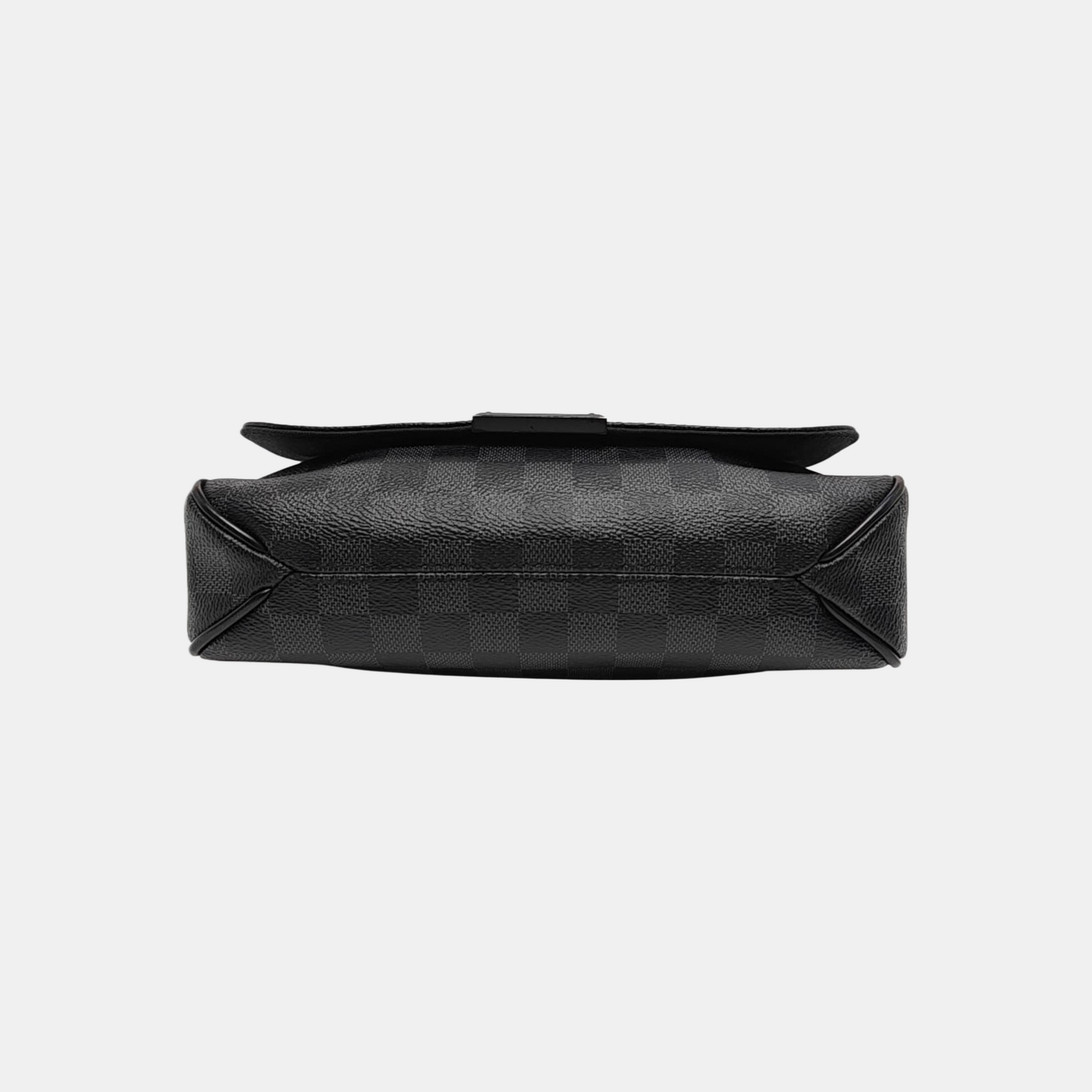 DISTRICT PM Damier Graphite Coated Canvas Gray