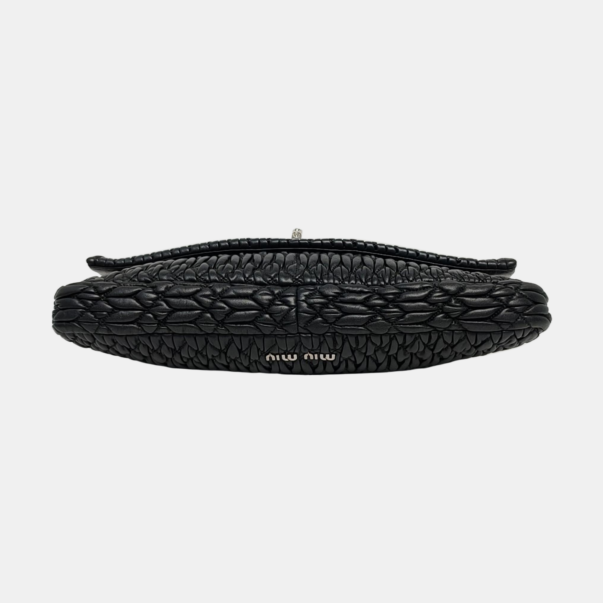 Crystal Lambskin Black