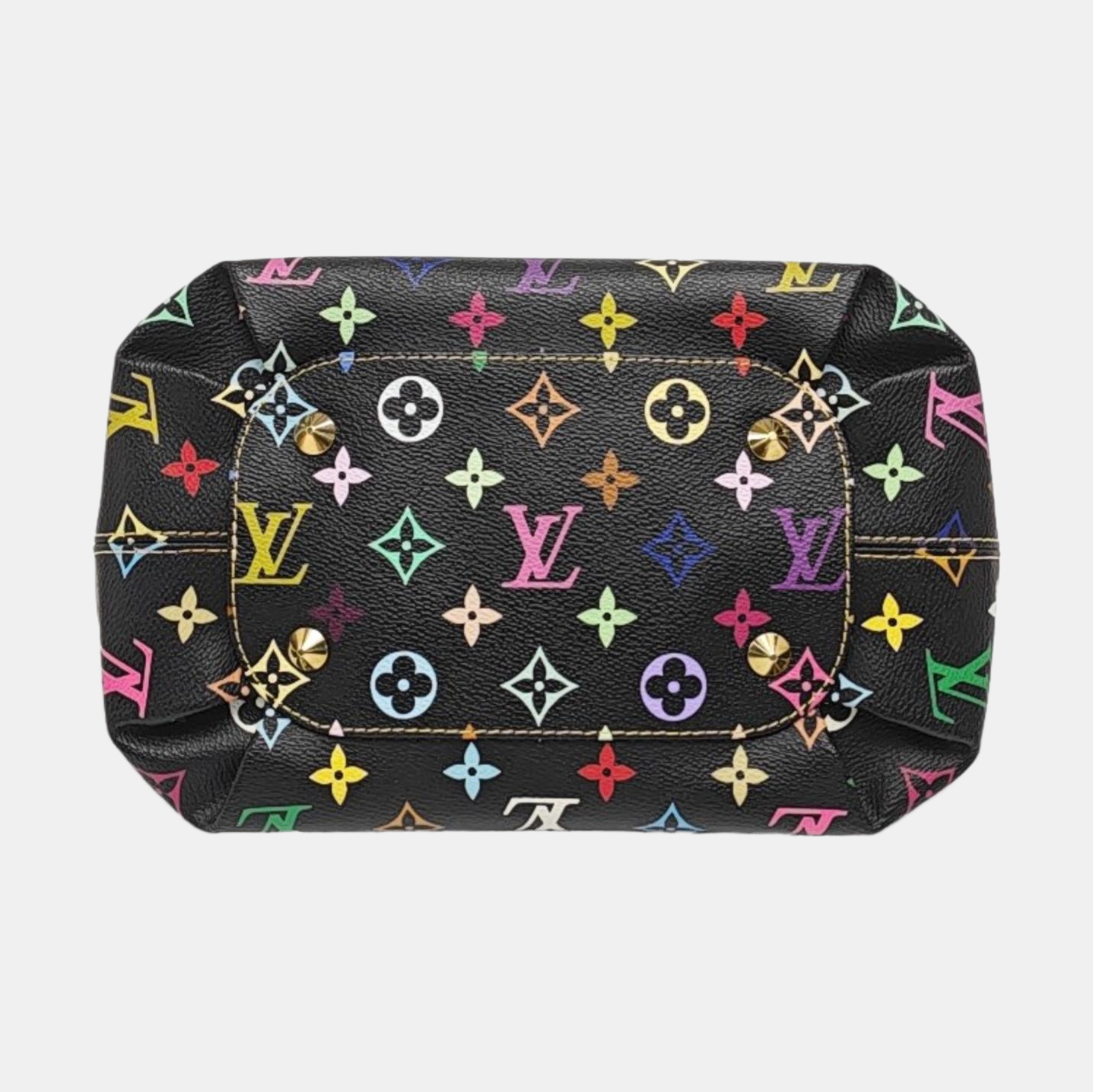 ANNIE MM Monogram Coated Canvas Black