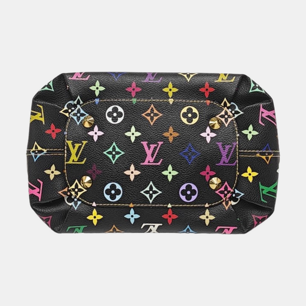 ANNIE MM Monogram Coated Canvas Black