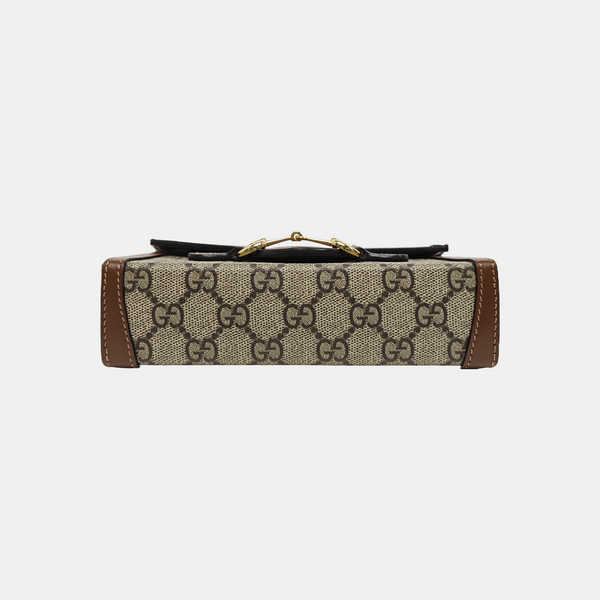 Horsebit 1955 Mini Monogram Coated Canvas Beige