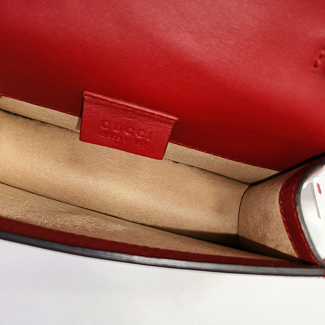 Authenticated pre-owned  Sylvie Super Mini Calfskin Red - Shoulder Bag at Looply
