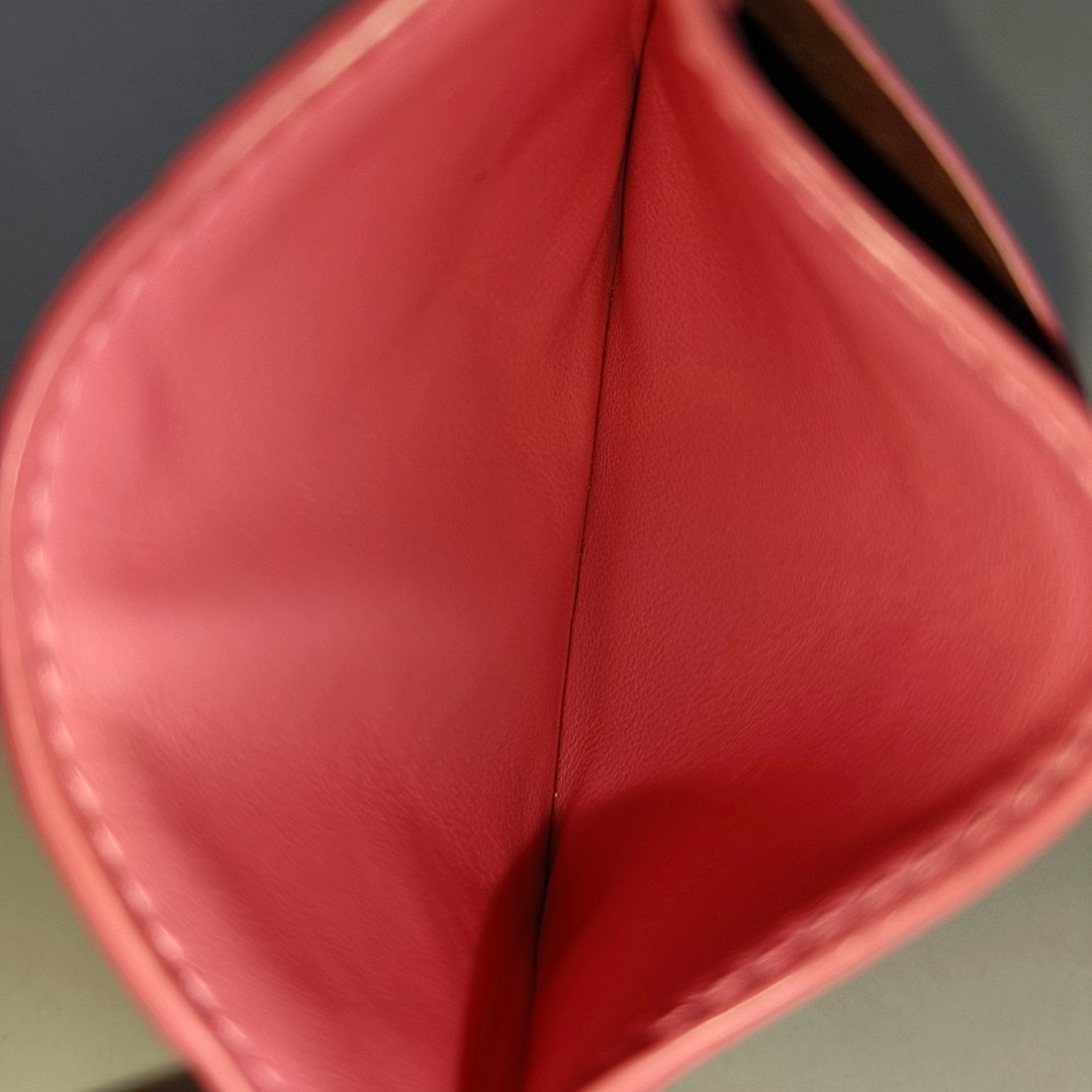 Calfskin Red Card Holder