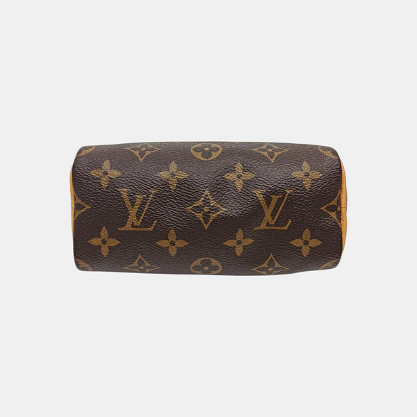 SPEEDY Nano Monogram Coated Canvas Brown