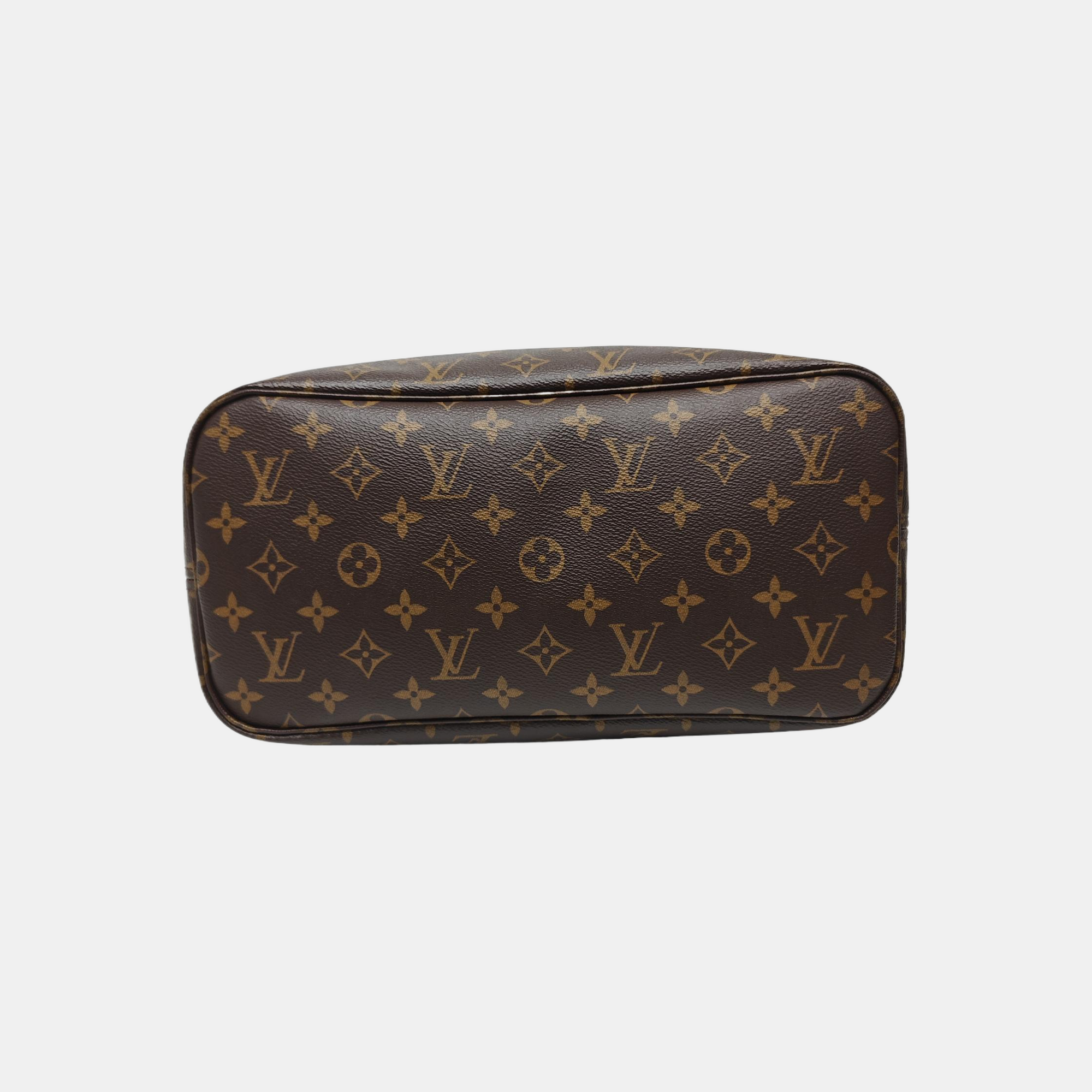 NEVERFULL MM Monogram Coated Canvas Brown
