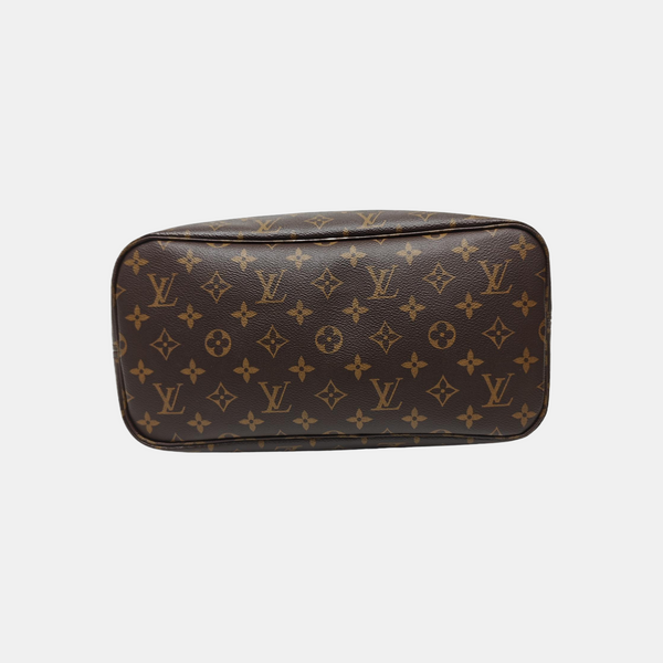 NEVERFULL MM Monogram Coated Canvas Brown