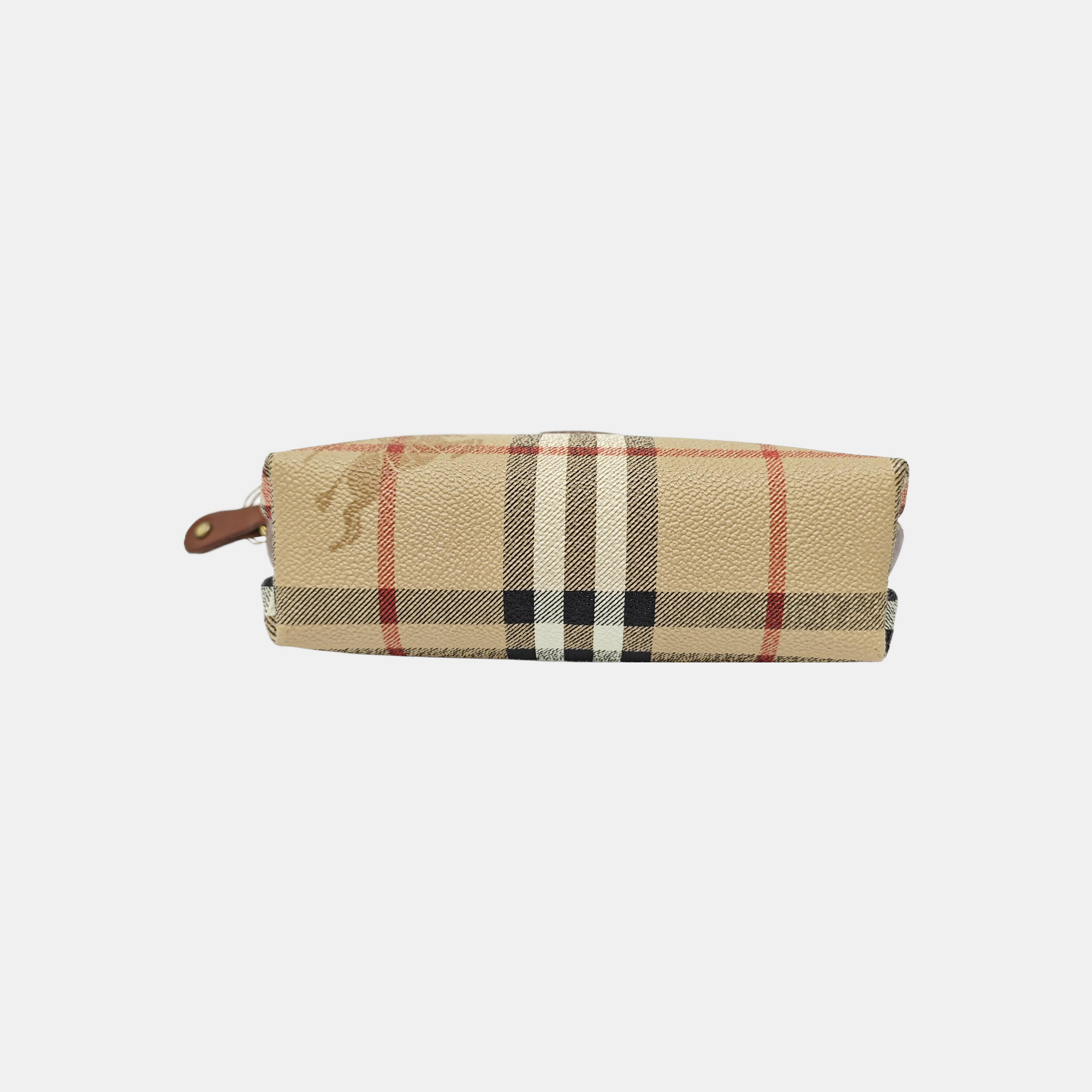 Coated Canvas Shoulder Bag Brown