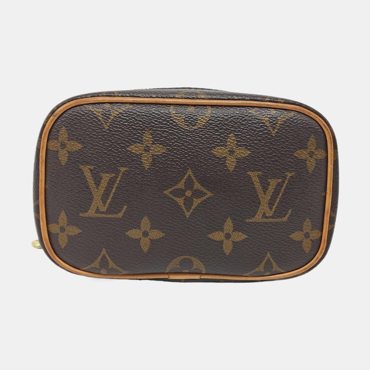 NICE Super Mini Monogram Coated Canvas Brown