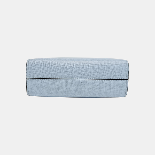 Saffiano Calfskin Tote Bag Small Blue