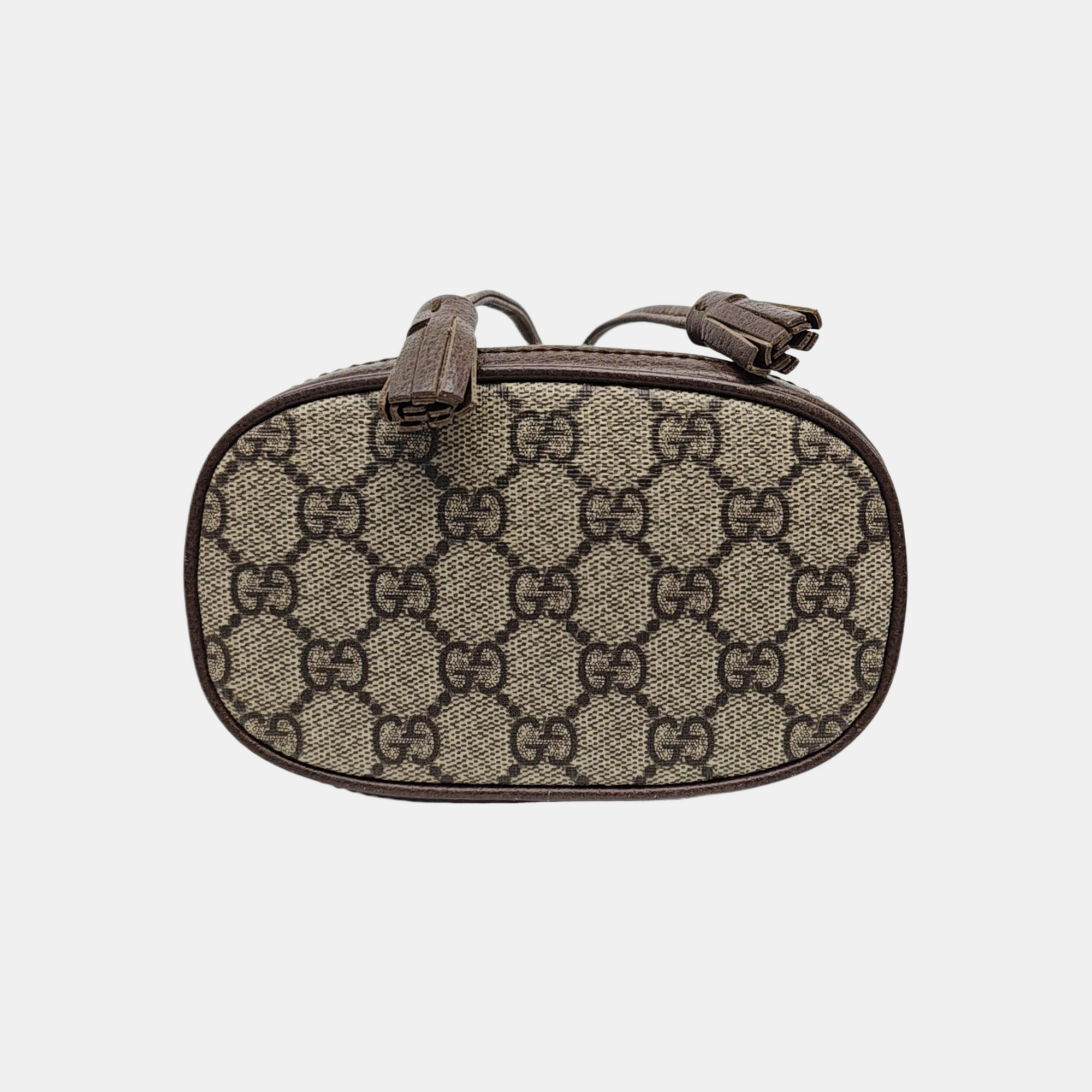 Ophidia Mini Monogram Coated Canvas Beige