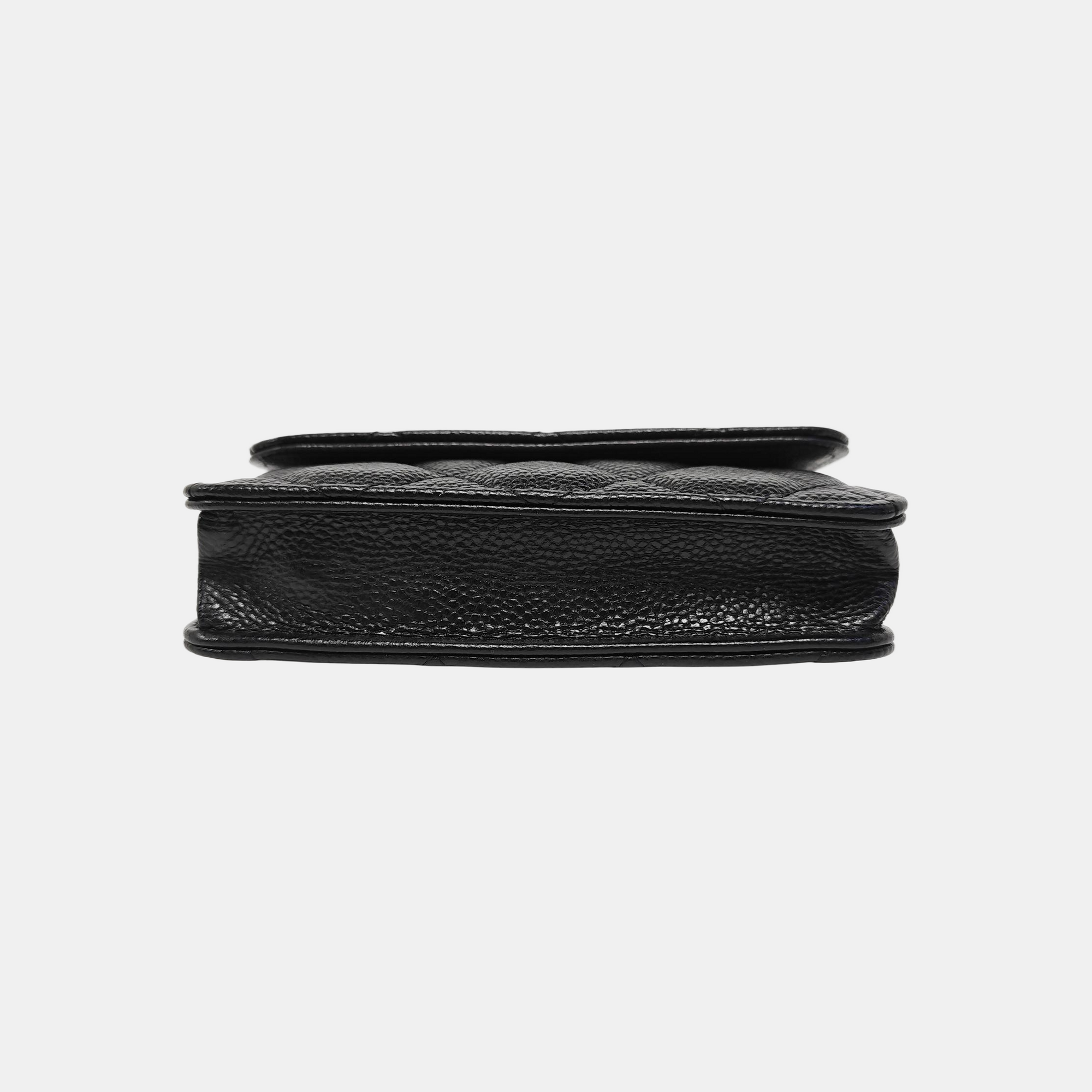 WOC Quilted Grained Calfskin Black