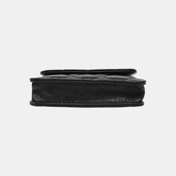 WOC Quilted Grained Calfskin Black