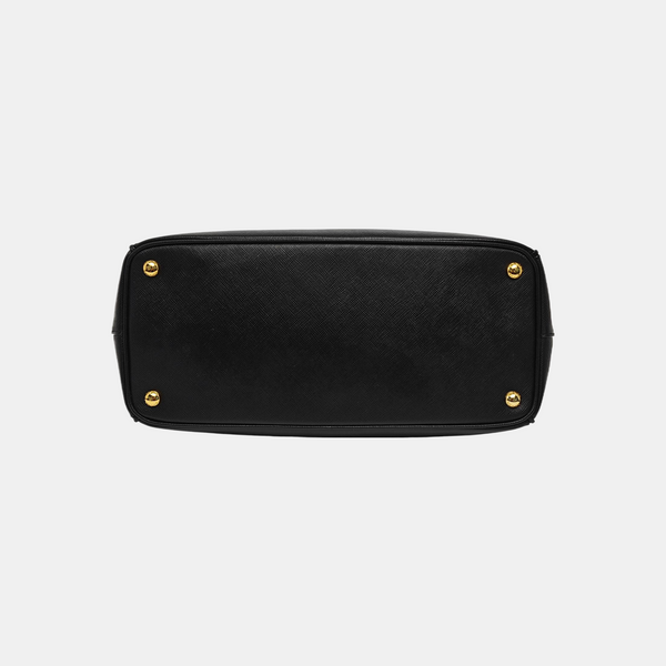 Galleria Medium Saffiano Calfskin Black