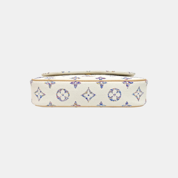 IVY Monogram Coated Canvas White