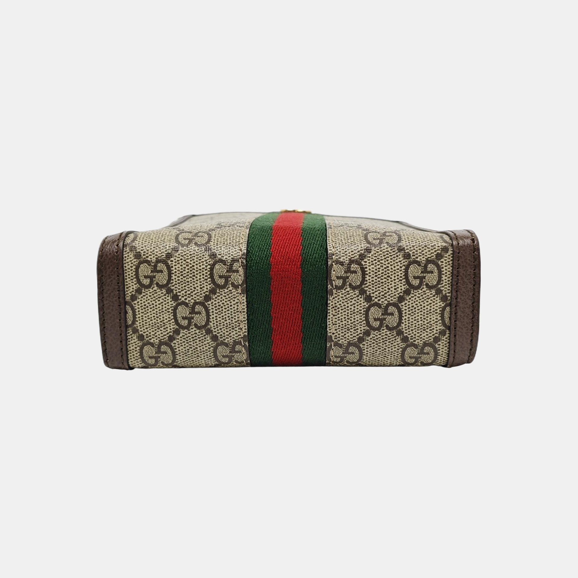 Ophidia Super Mini Monogram Coated Canvas Beige