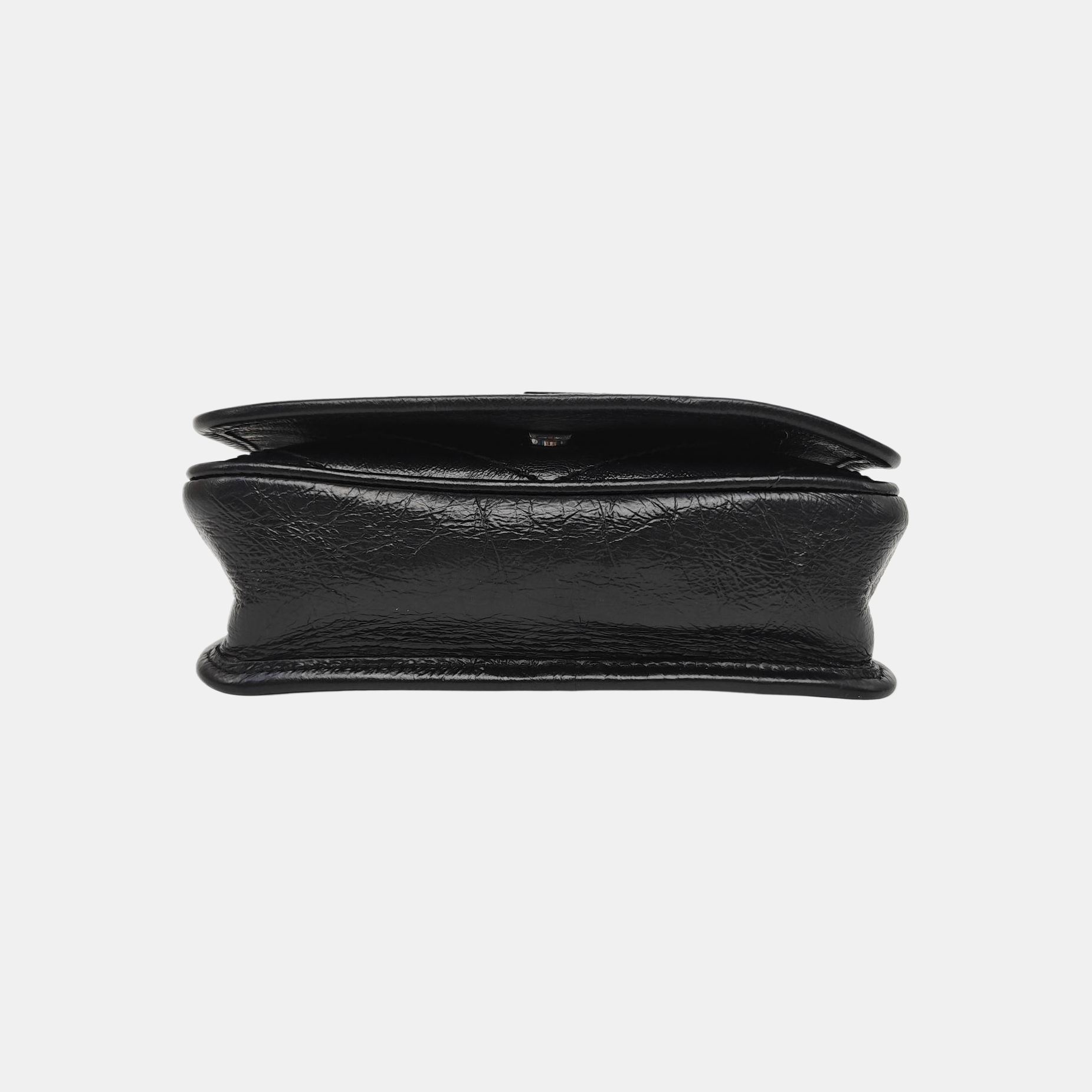 NIKI Mini Chevron Calfskin Black