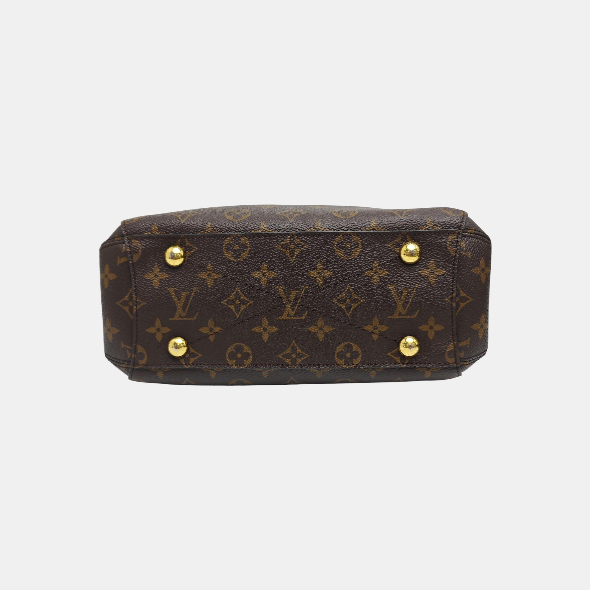 MONTAIGNE BB Monogram Coated Canvas Brown