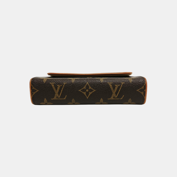 FLORENTINE Monogram Coated Canvas Brown
