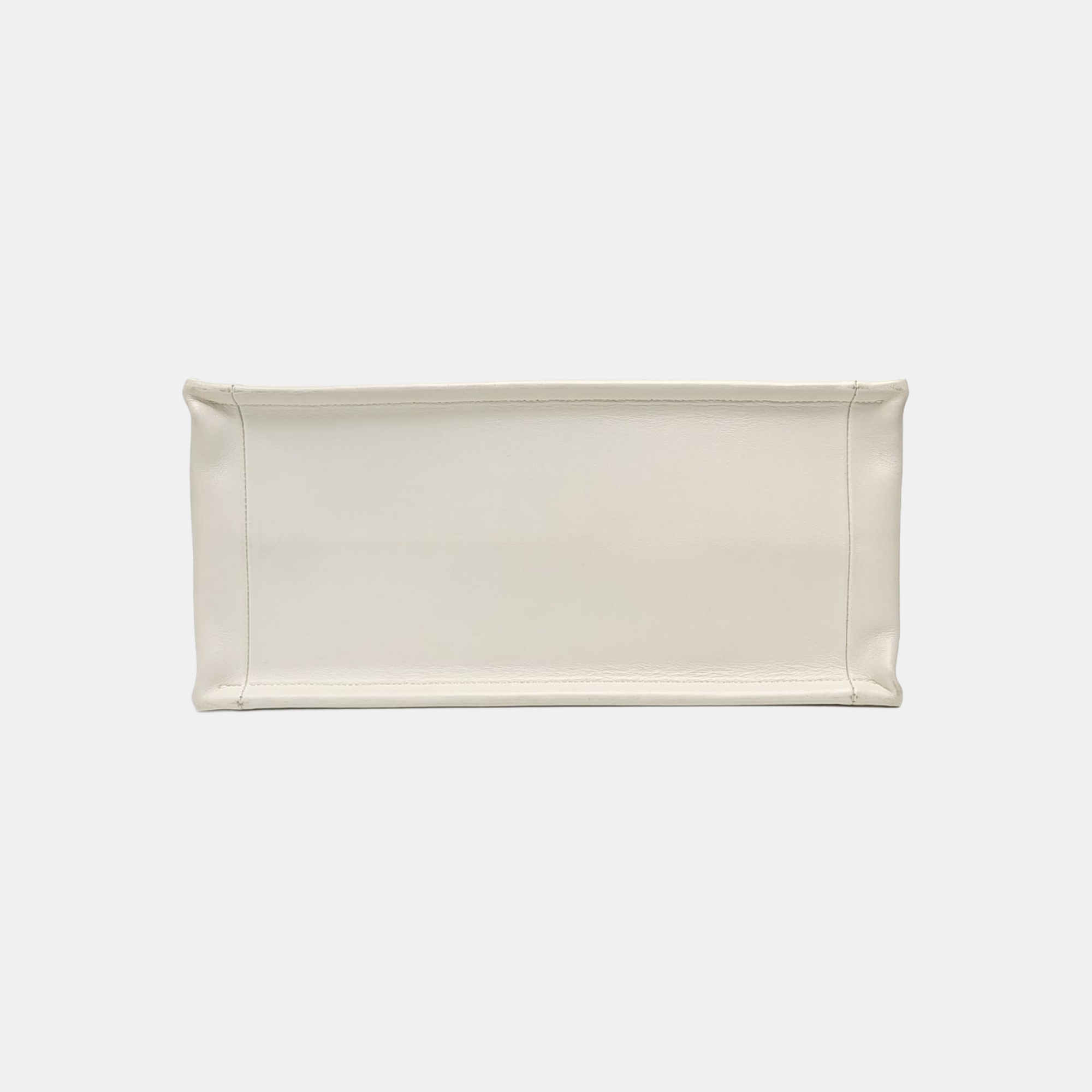 Book Tote Medium Canvas White