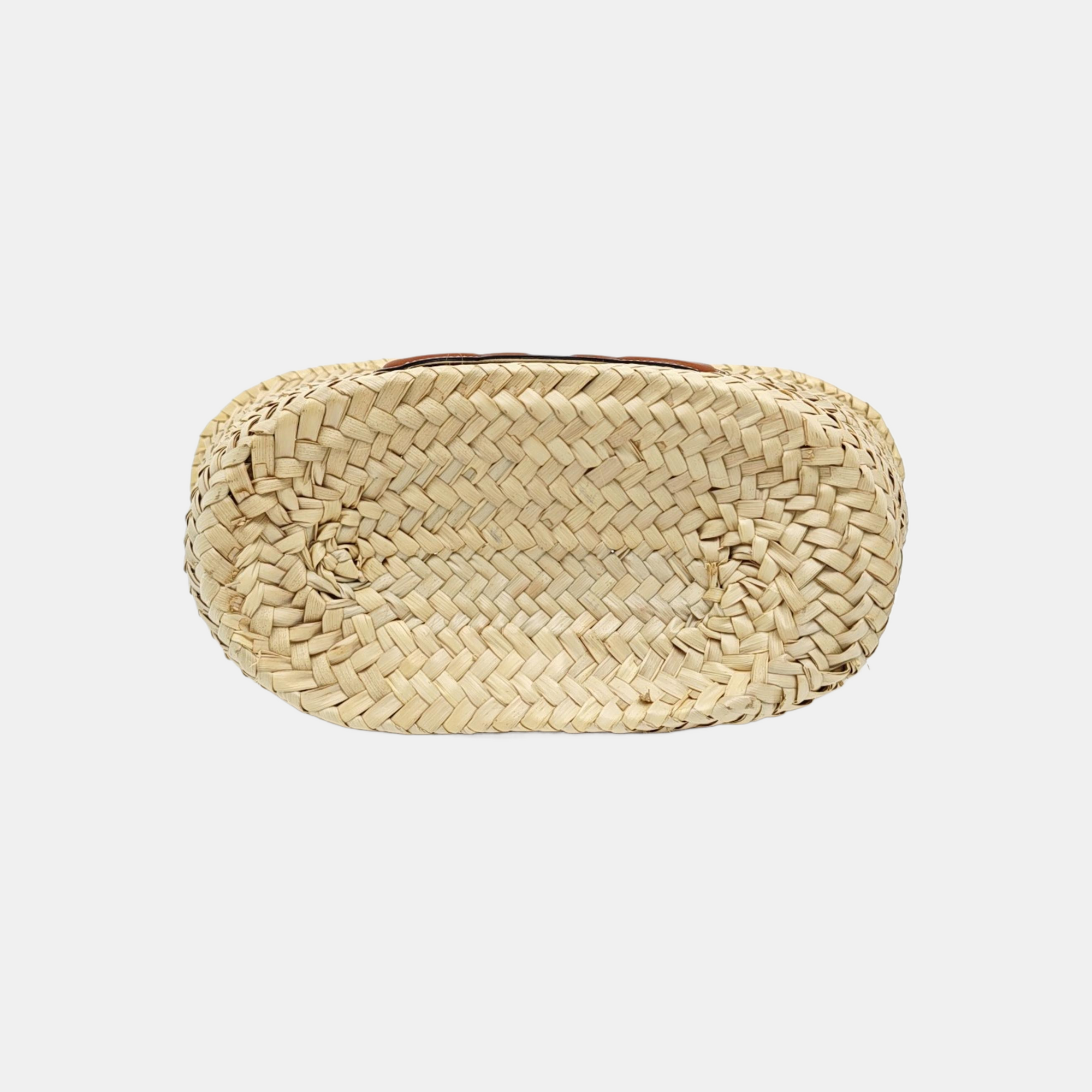 Straw Shoulder Bag Beige
