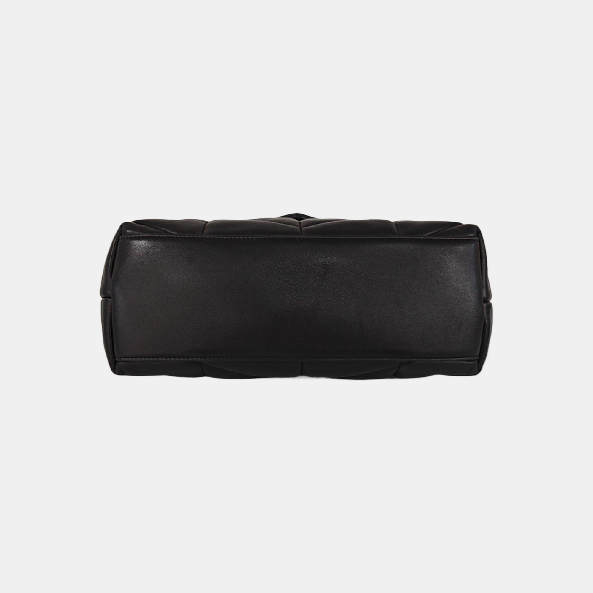 PUFFER Small Quilted Lambskin Black