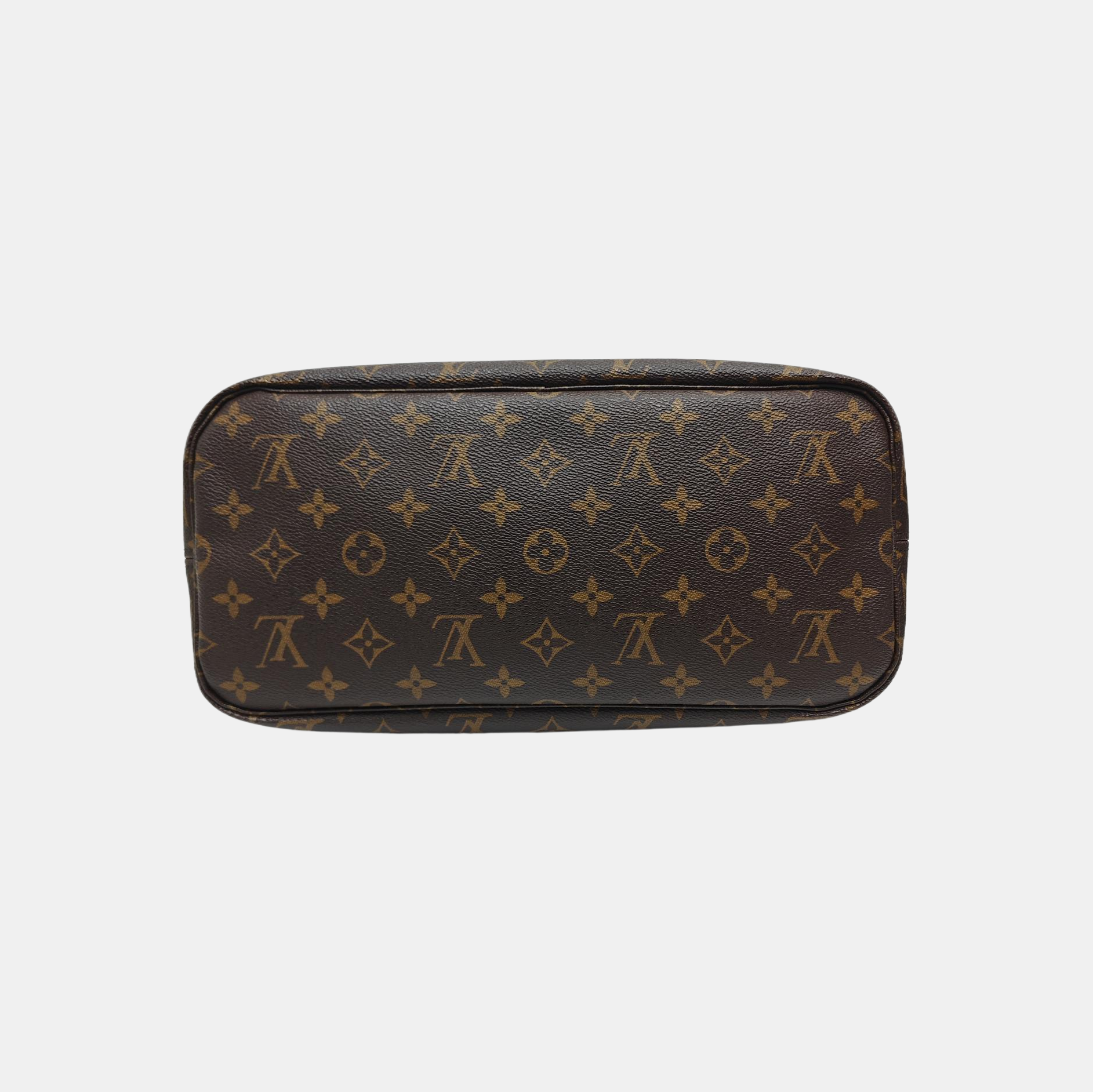 NEVERFULL MM Monogram Coated Canvas Brown