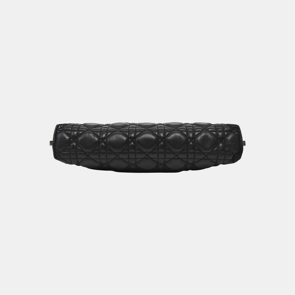 Cannage Lambskin Shoulder Bag Black