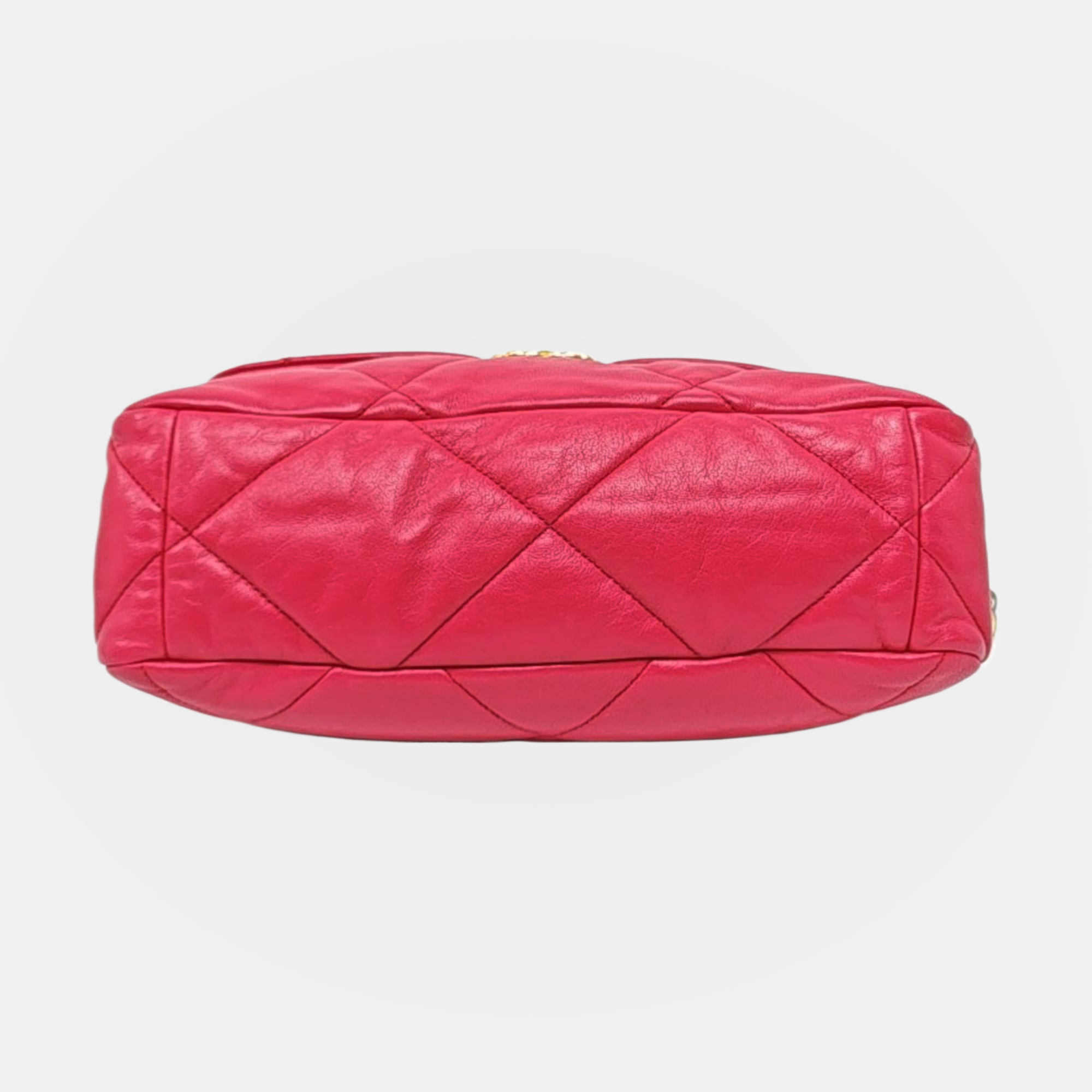 CHANEL 19 Large Quilted Lambskin Red