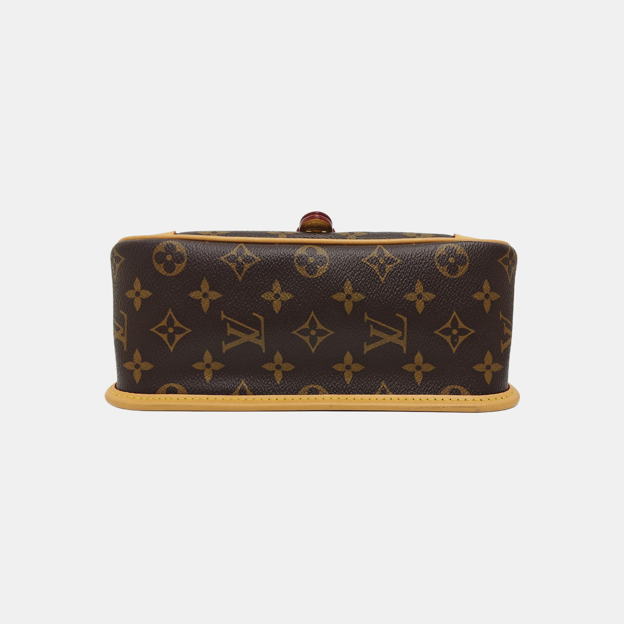 DIANE Monogram Coated Canvas Brown