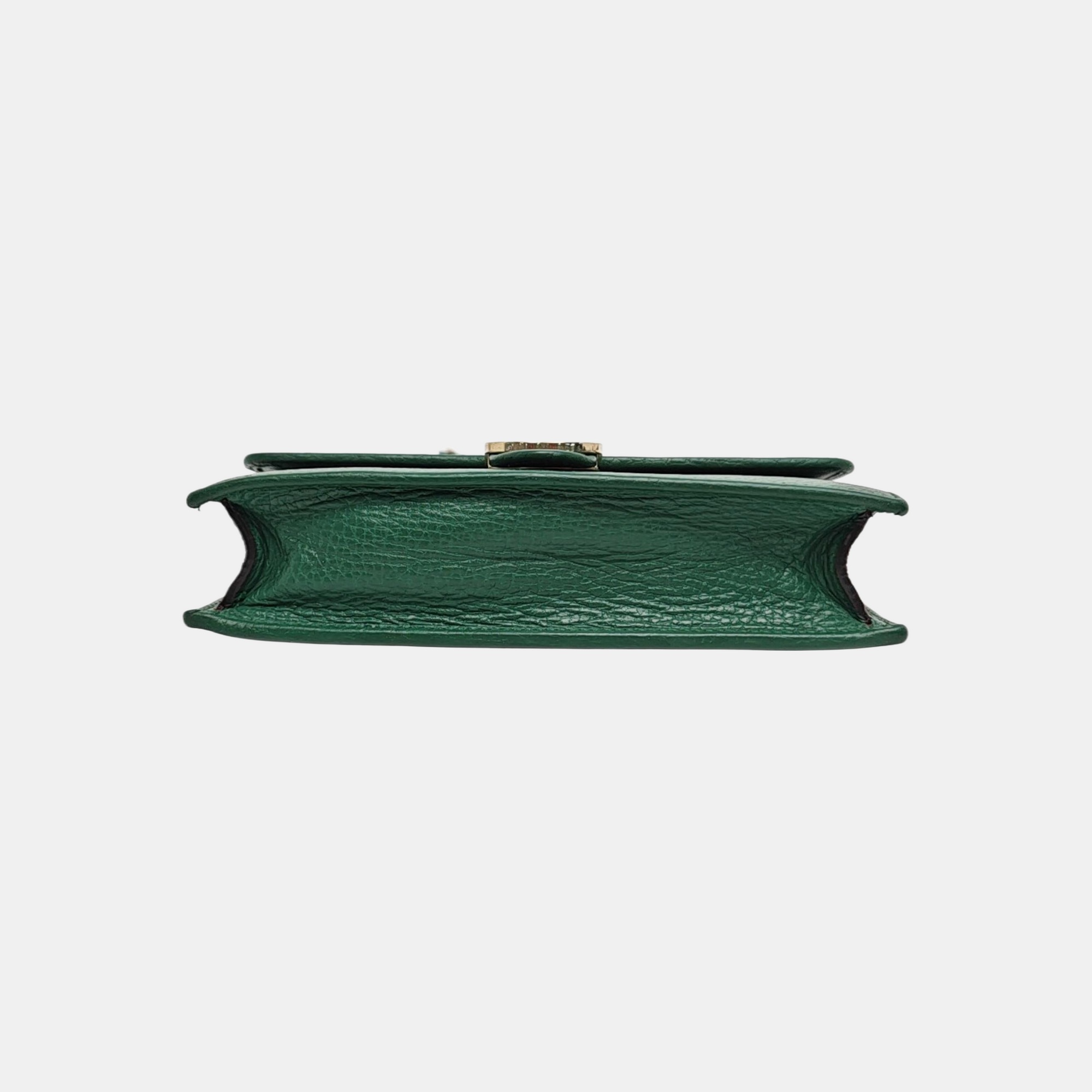 Interlocking G Calfskin Green