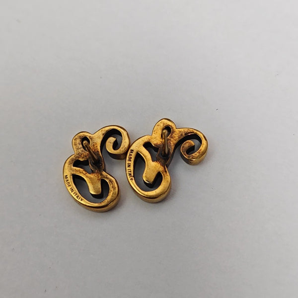Metal Gold Stud Earrings