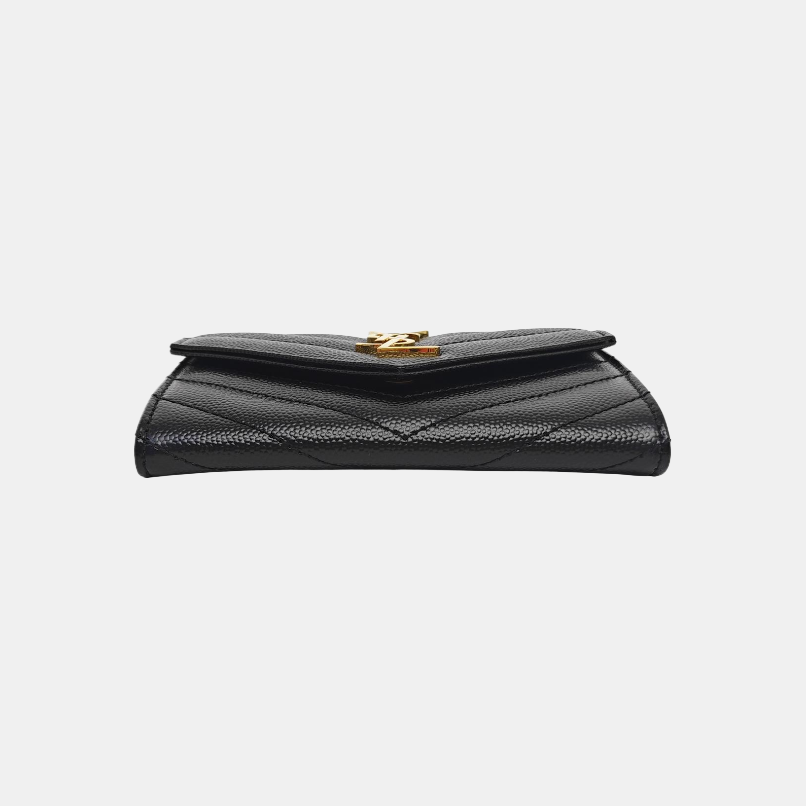 MONOGRAM Chevron Calfskin Black Wallet